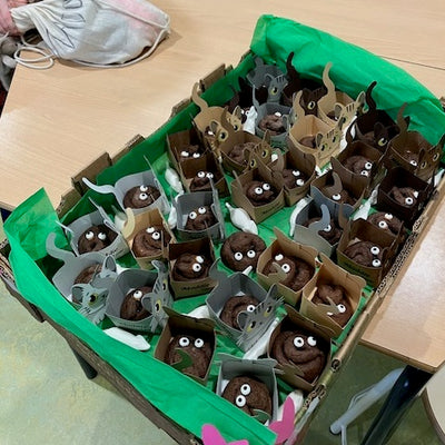 Katten drollenkoekjes traktatie van Uitdelen.nu