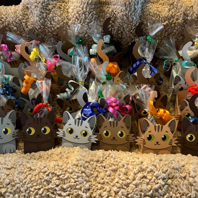 Katten mandje traktatie van Uitdelen.nu
